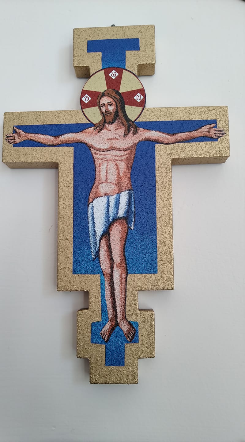 Crocifisso Totus tuus