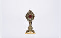 RELIQUIARIO IN BRONZO DORATO