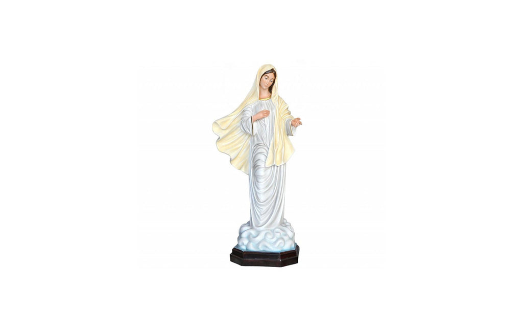 STATUA MADONNA MEDJUGORJE IN VETRORESINA 130 CM