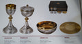 SET 4 PEZZI CALICE, PISSIDE, CIBORIO E PATENA.